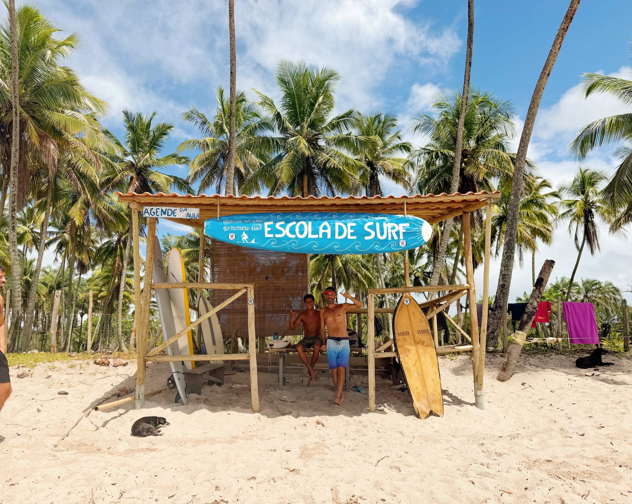 Escola de surf Boipeba