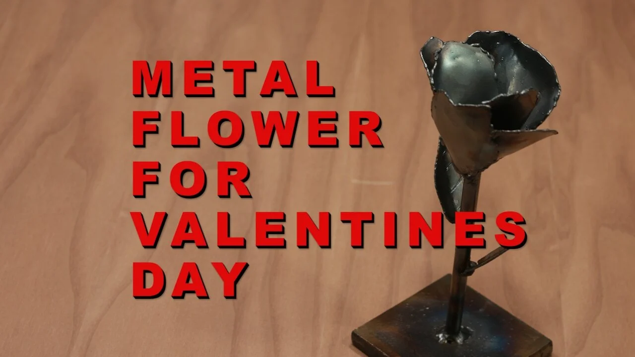 Metal Flower for Valentines Day