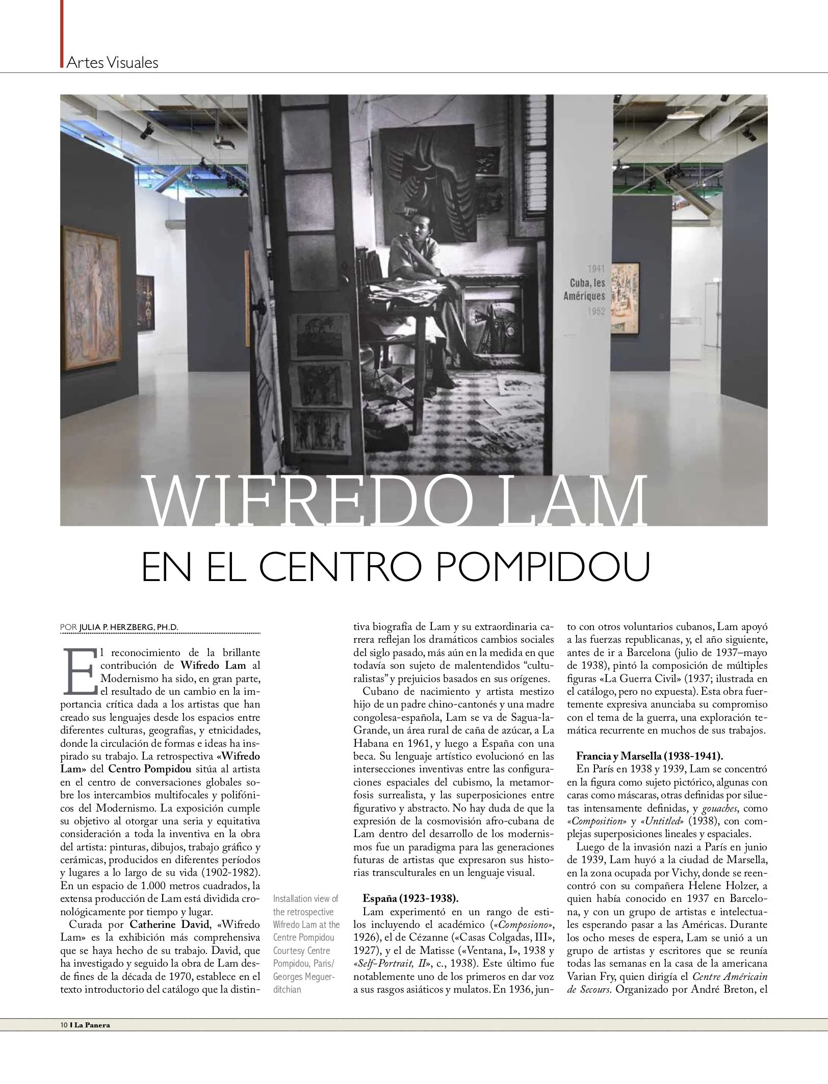 Wifredo Lam, Centre Pompidou