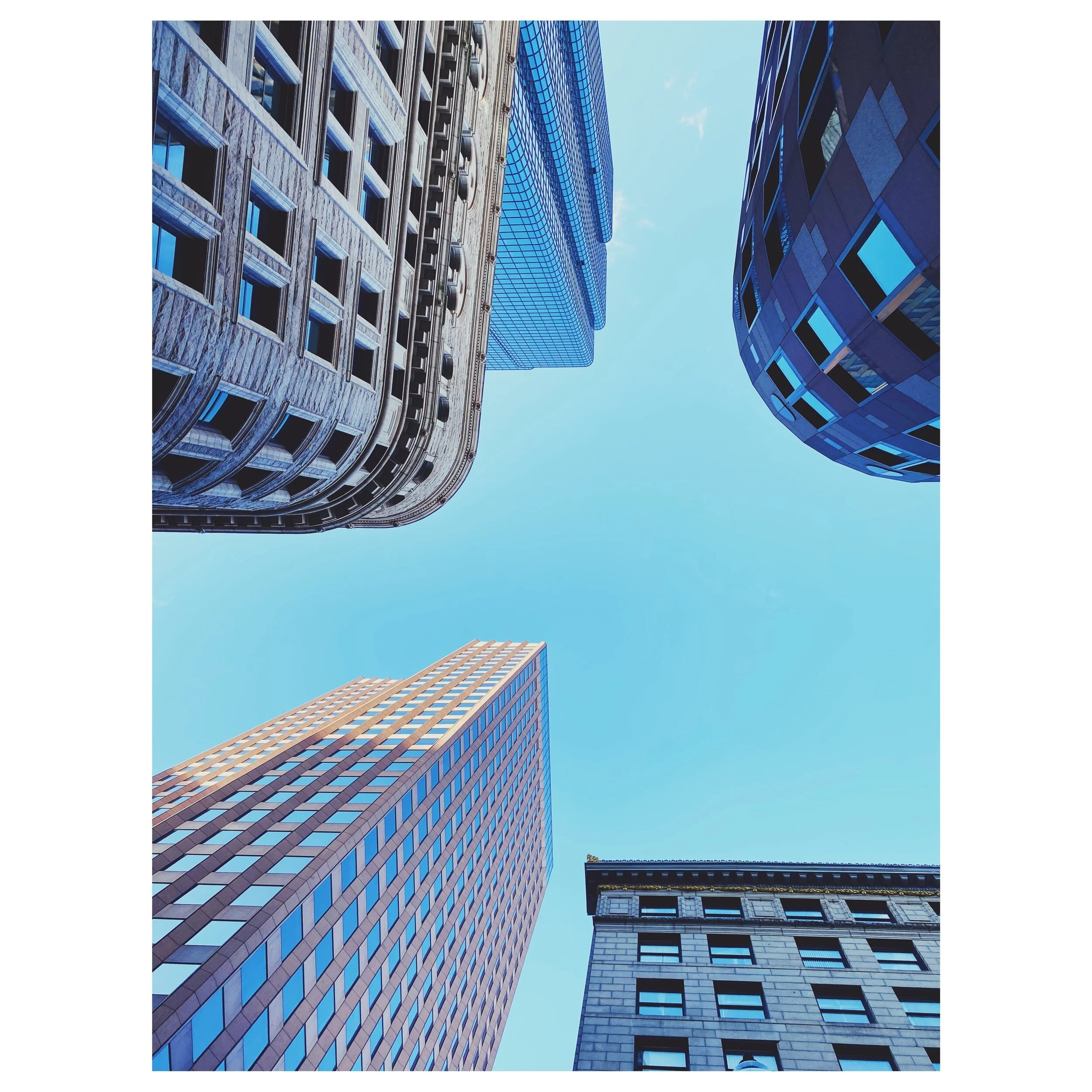 looking up at boston