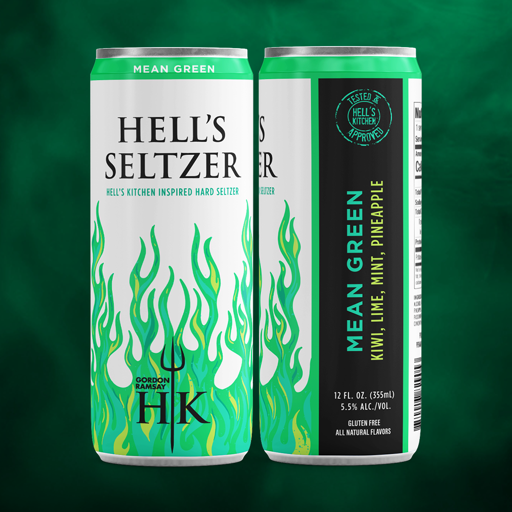 Hells Seltzer Can Pic Mean Green