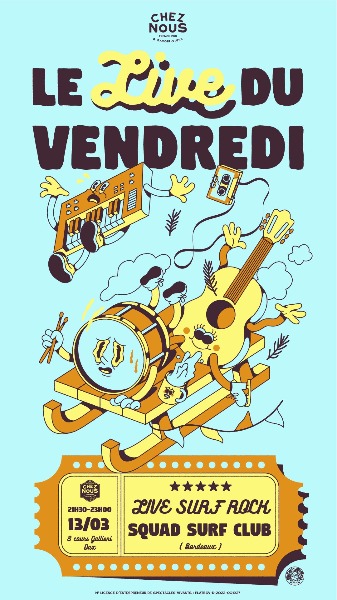 LE LIVE DU VENDREDI - SQUAD SURF CLUB