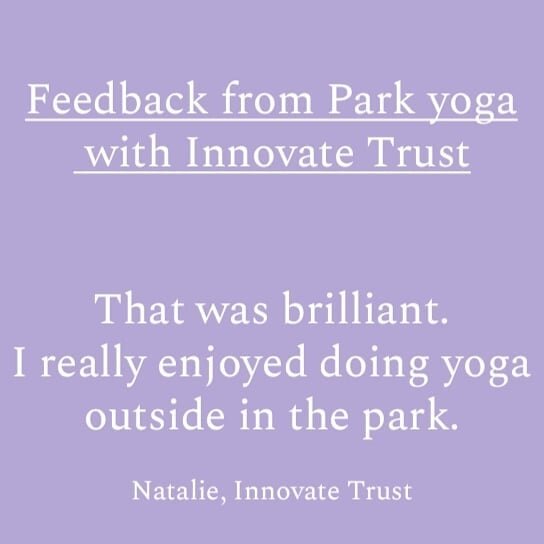 What do people with learning disabilities think about yoga?

Just check out comments from Natalie after last week's park yoga class. The first time we have done in person yoga since March 2020.

It was so great to get back to enjoying the benefits of