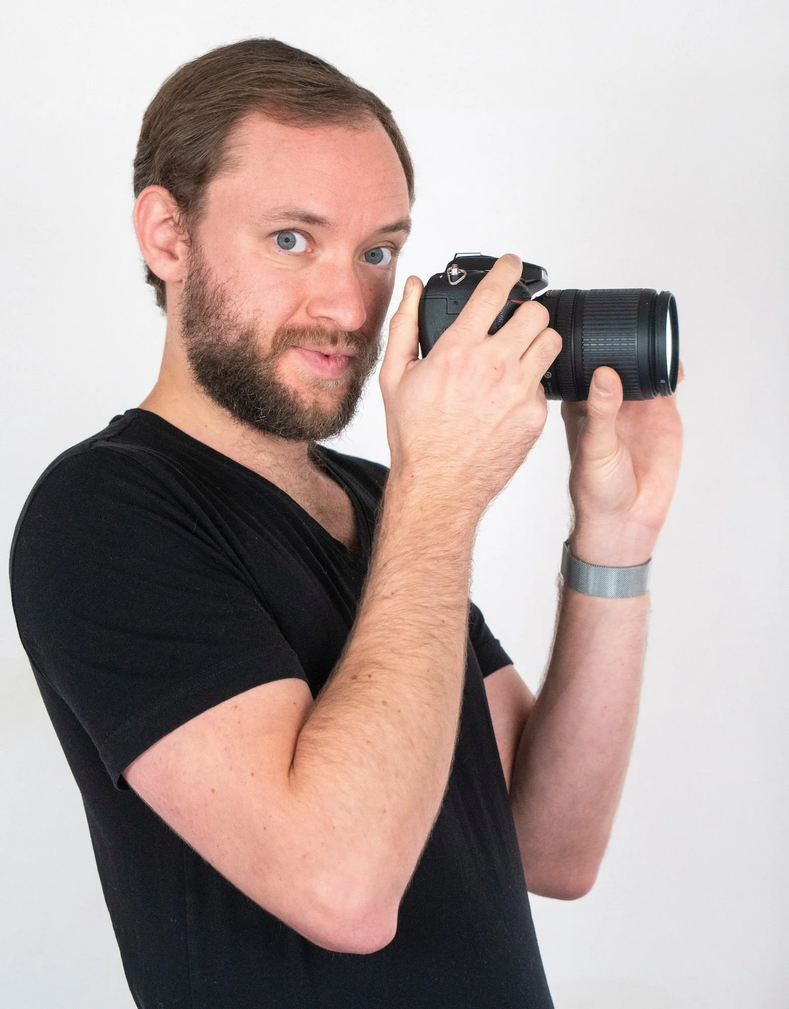 Sam Monaco with camera