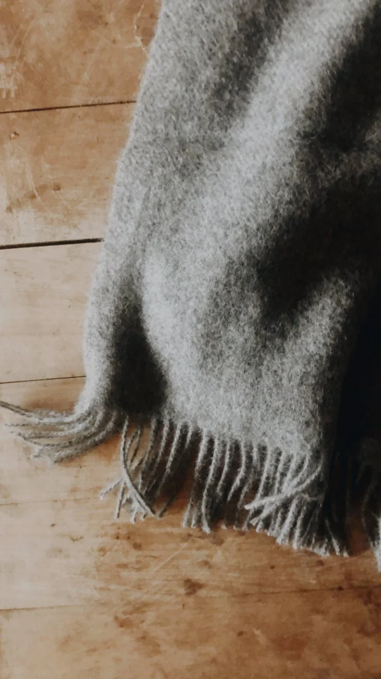 schwedengrau Gotlanddecke 85x130cm