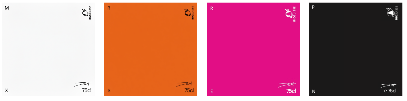 JET Monogramm Weinflaschenetiketten