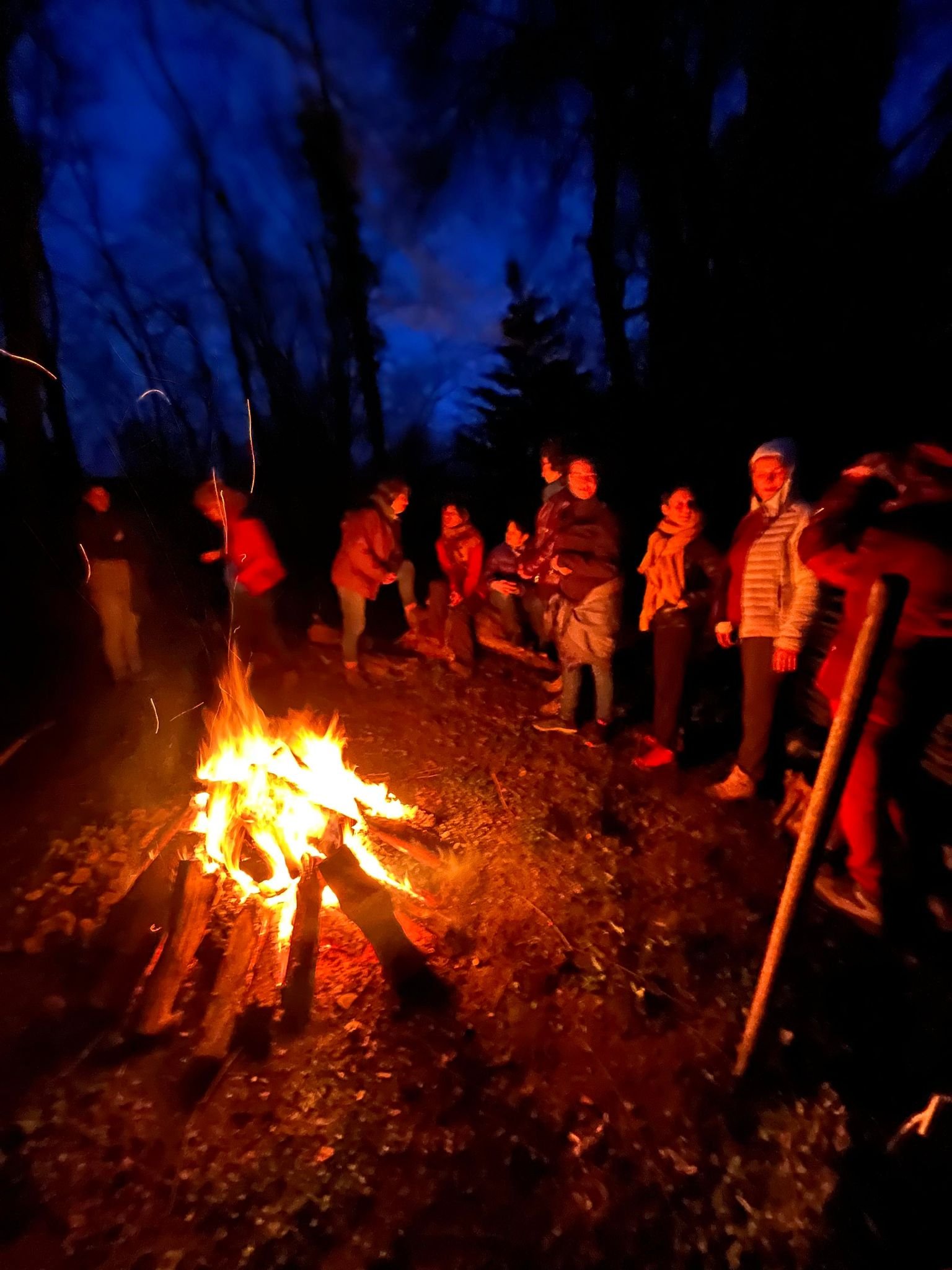 Feu célébration des saisons cercle Soleslune Solesmes Nord