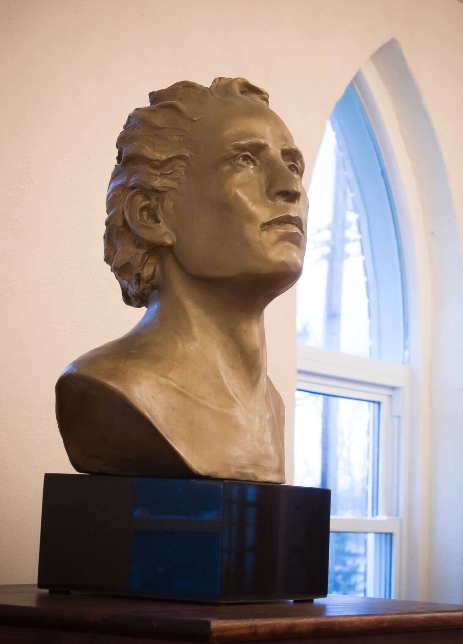 Bronze Sculpture Bust of Maestro Enrique Diemecke - Conductor- Flint Symphony Orchestra- Flint Institute of Music_ Sculptor, Suzanne Johnson