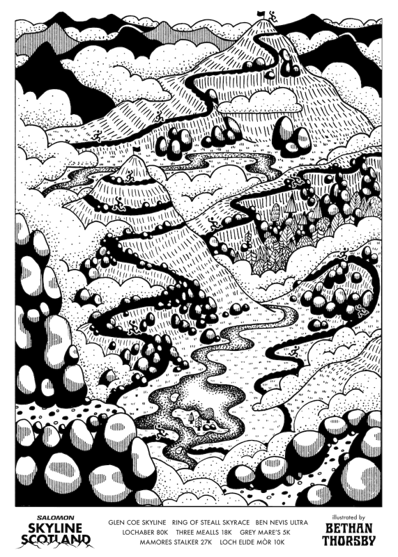 Exclusive Salomon Skyline Scotland® 2023 event-branded Salomon