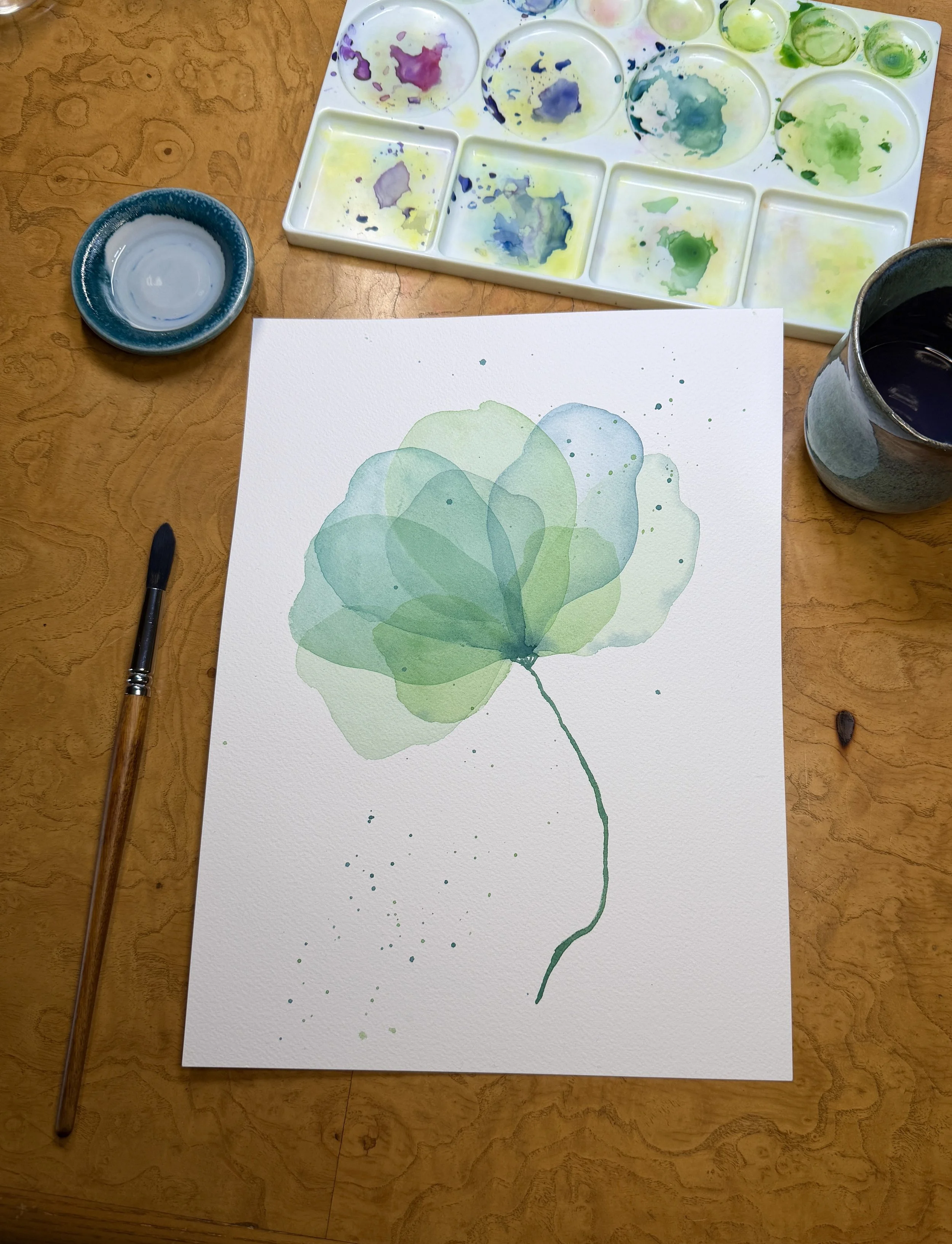 Green Floral 