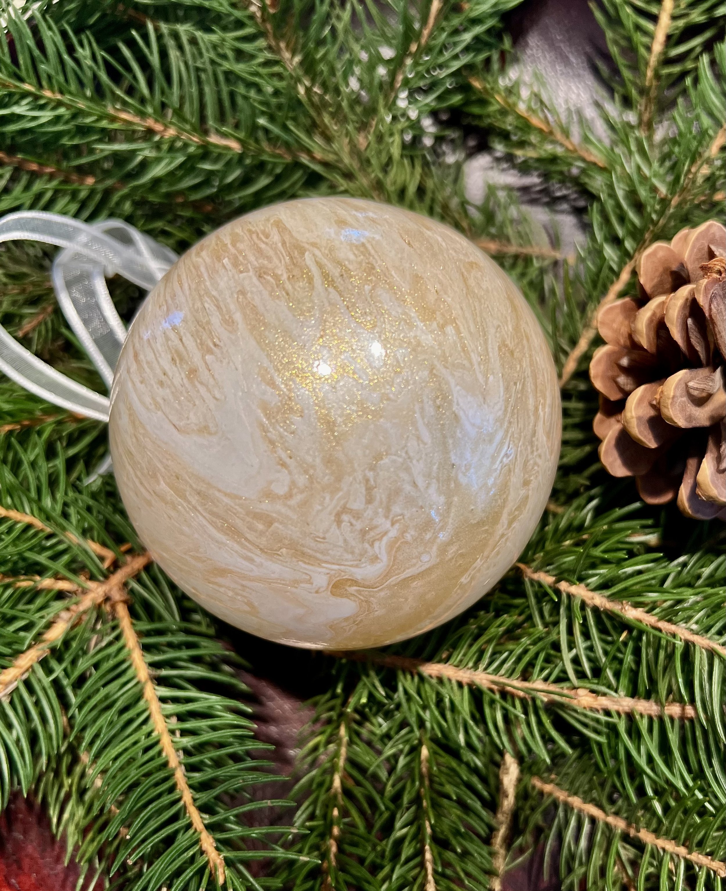 Gold Christmas Ornament