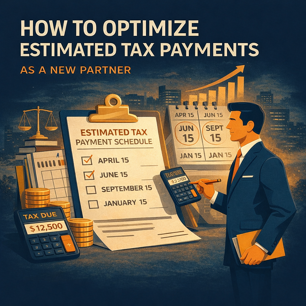 How to Optimize Estimated Tax Payments as a New Partner