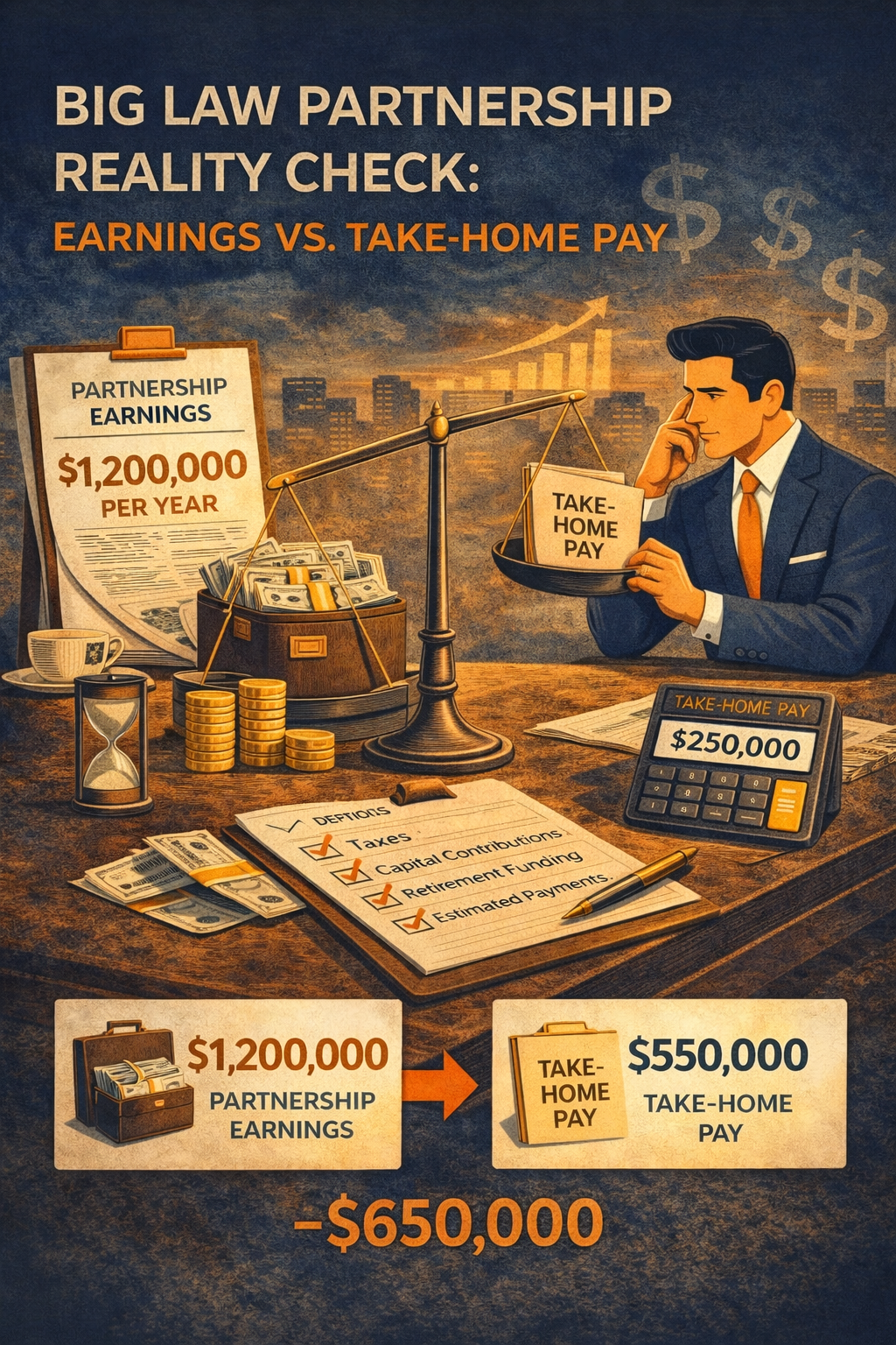 Big Law Partnership Reality Check: Earnings vs. Take-Home Pay