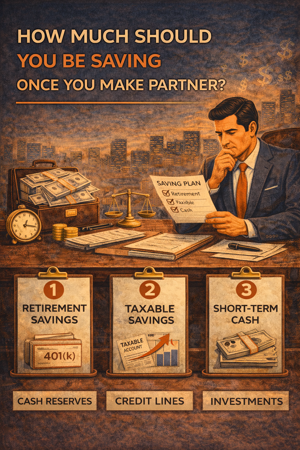 How Much Should You Be Saving Once You Make Partner?