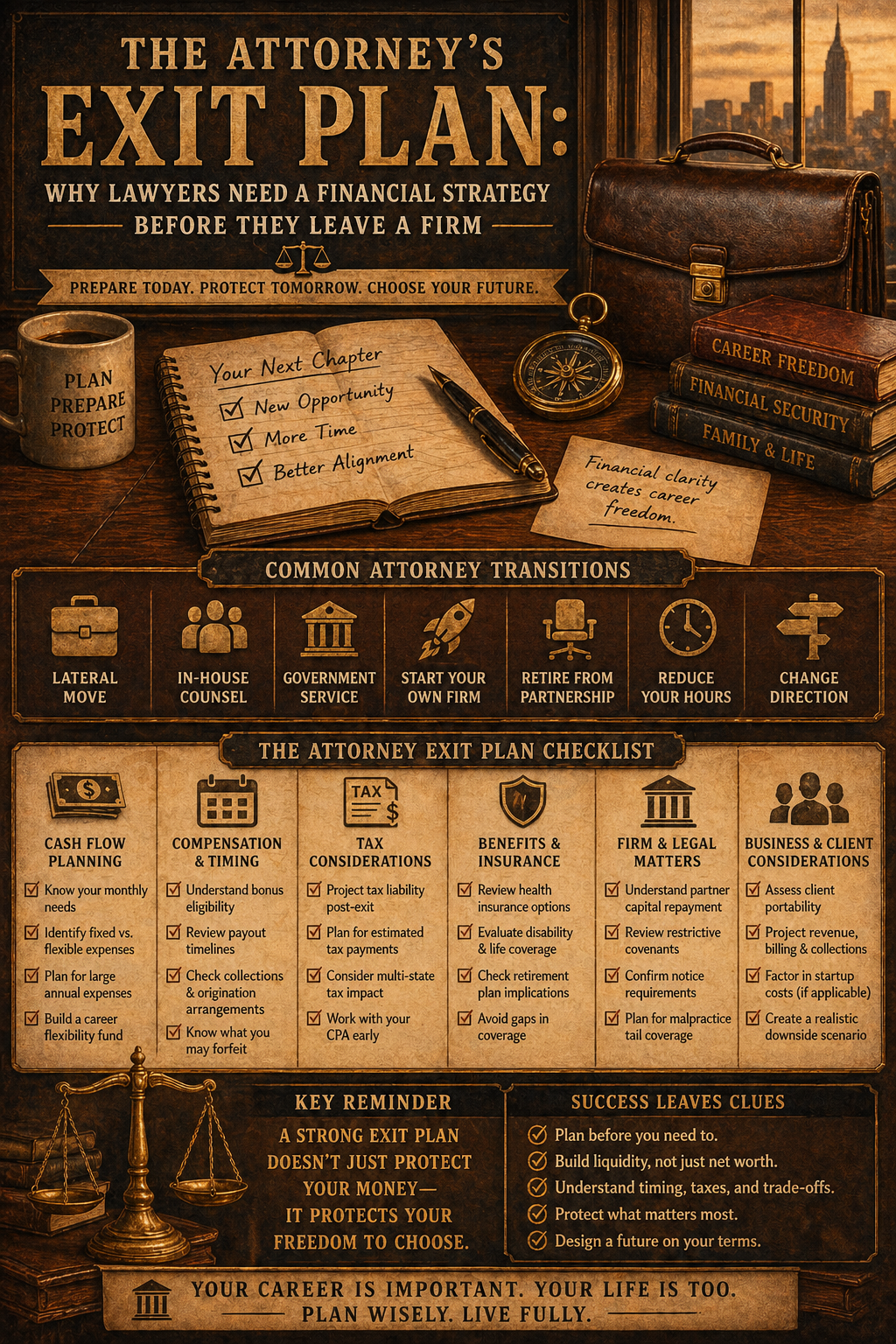 The Attorney’s Exit Plan: Why Lawyers Need a Financial Strategy Before They Leave a Firm
