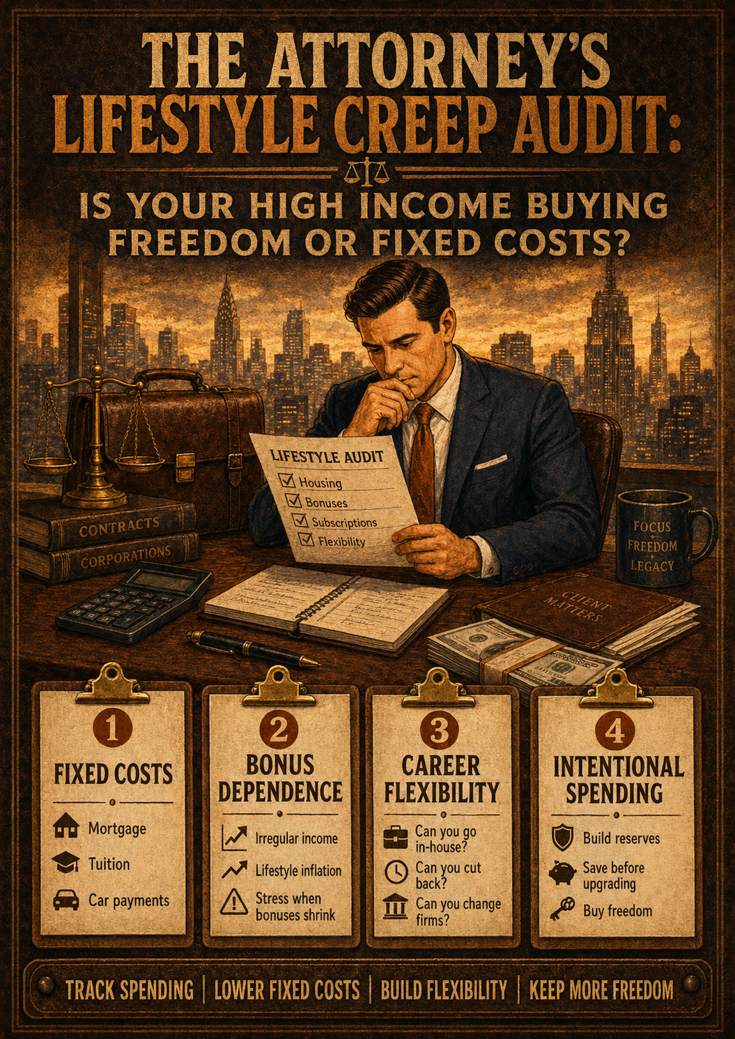 The Attorney’s Lifestyle Creep Audit: How Lawyers Can Keep High Income From Becoming a High-Cost Trap