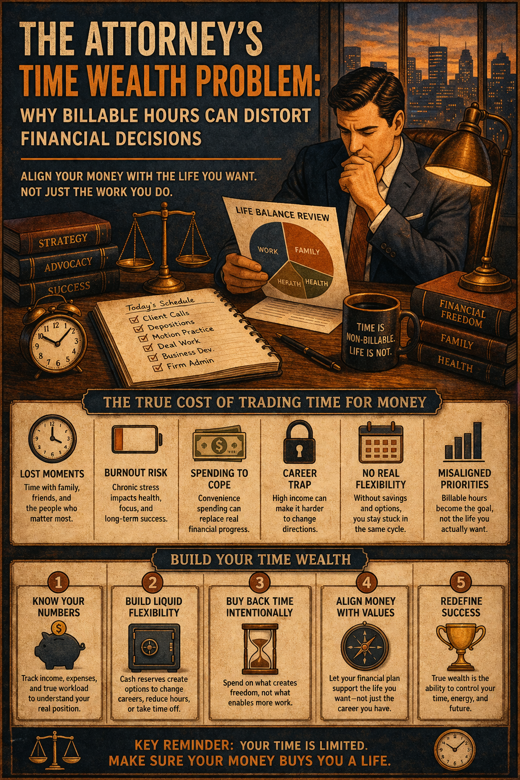 The Attorney’s Time Wealth Problem: Why Billable Hours Can Distort Financial Decisions