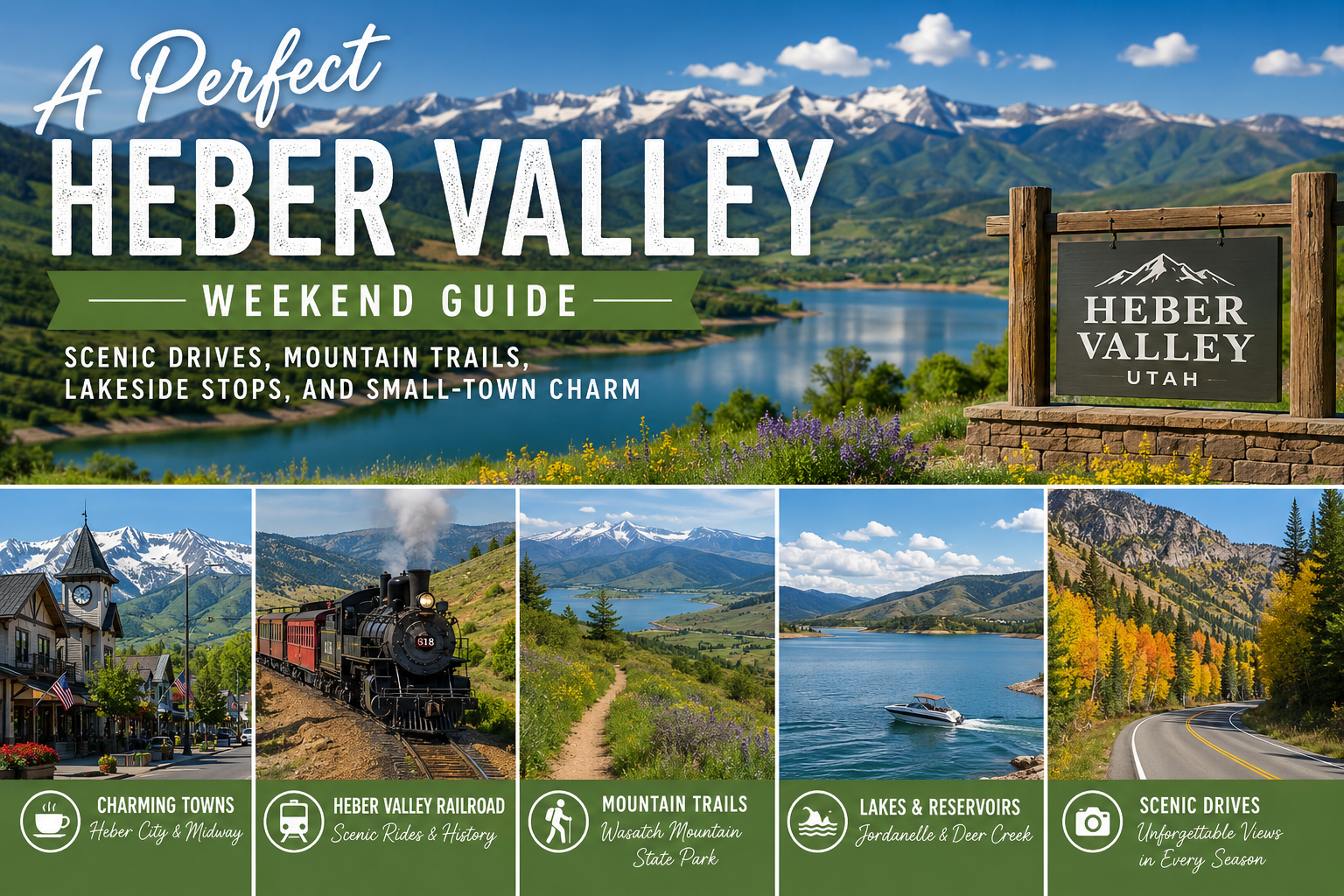 A Perfect Heber Valley Weekend: Scenic Drives, Mountain Trails, Lakeside Stops, and Small-Town Charm
