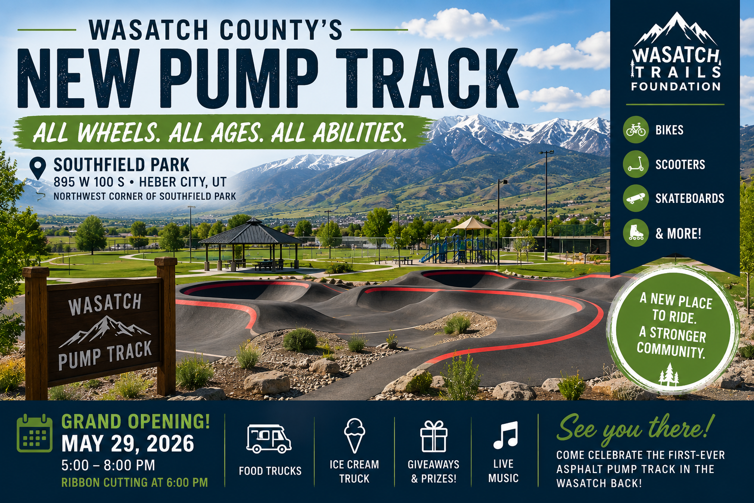 Wasatch County’s New Pump Track: A Big Win for Heber Valley Families, Riders, and Outdoor Recreation