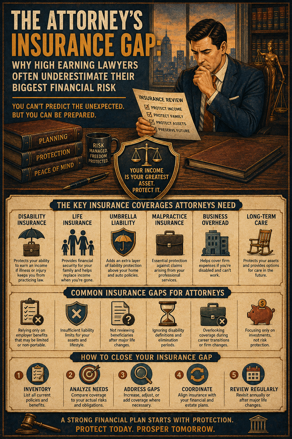 The Attorney’s Insurance Gap: Why High Earning Lawyers Often Underestimate Their Biggest Financial Risk