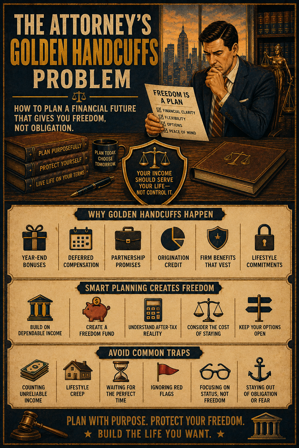 The Golden Handcuffs Problem: How Attorneys Can Plan Around Deferred Compensation, Bonuses, and Partnership Promises