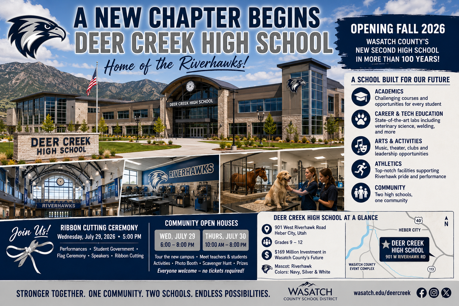 Deer Creek High School Opens a New Chapter for Wasatch County