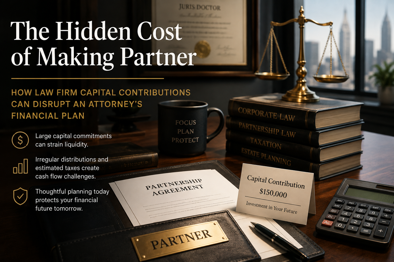 The Hidden Cost of Making Partner: How Law Firm Capital Contributions Can Disrupt an Attorney’s Financial Plan