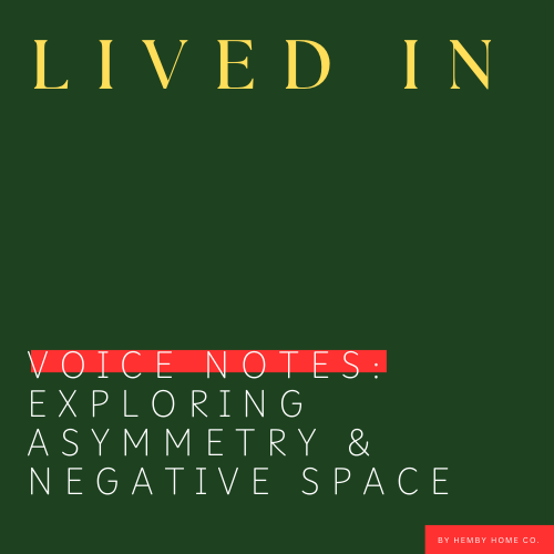 Exploring Asymmetry and Negative Space