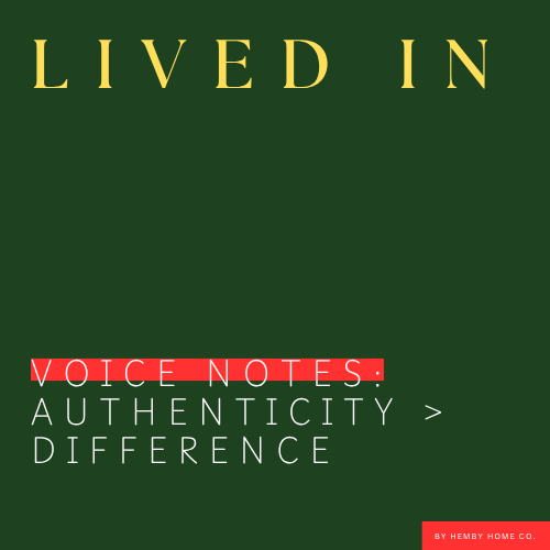 Authenticity > Difference