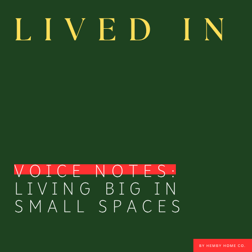 Living Big in Small Spaces