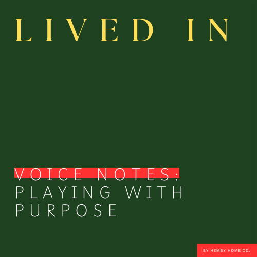 Playing with Purpose