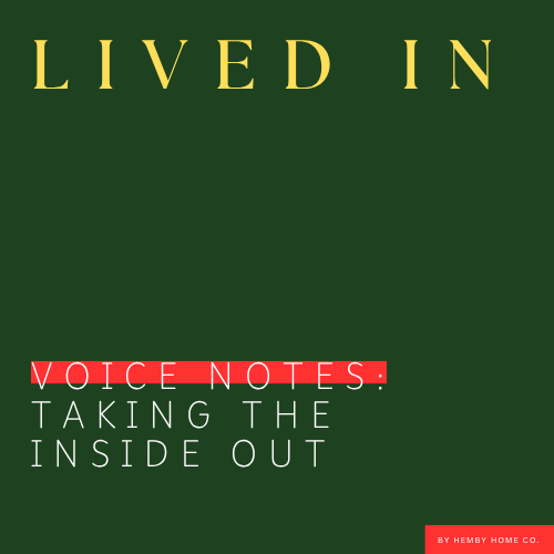 Taking the Inside Out