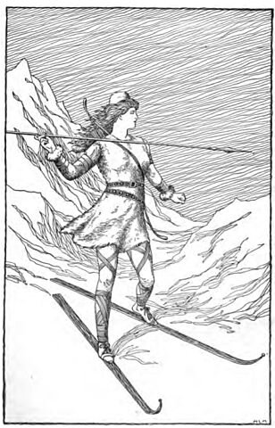 Skadi Hunting in the Mountains by Mary H. Foster 1901