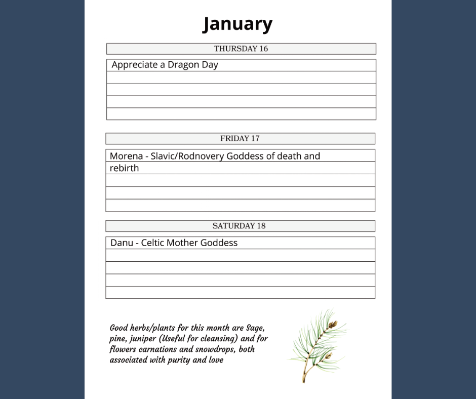 2025 Pagan Datebook PDF — Celebrate Pagan Holidays