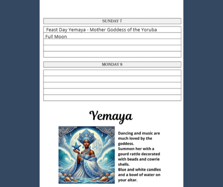 2025 Pagan Datebook PDF — Celebrate Pagan Holidays