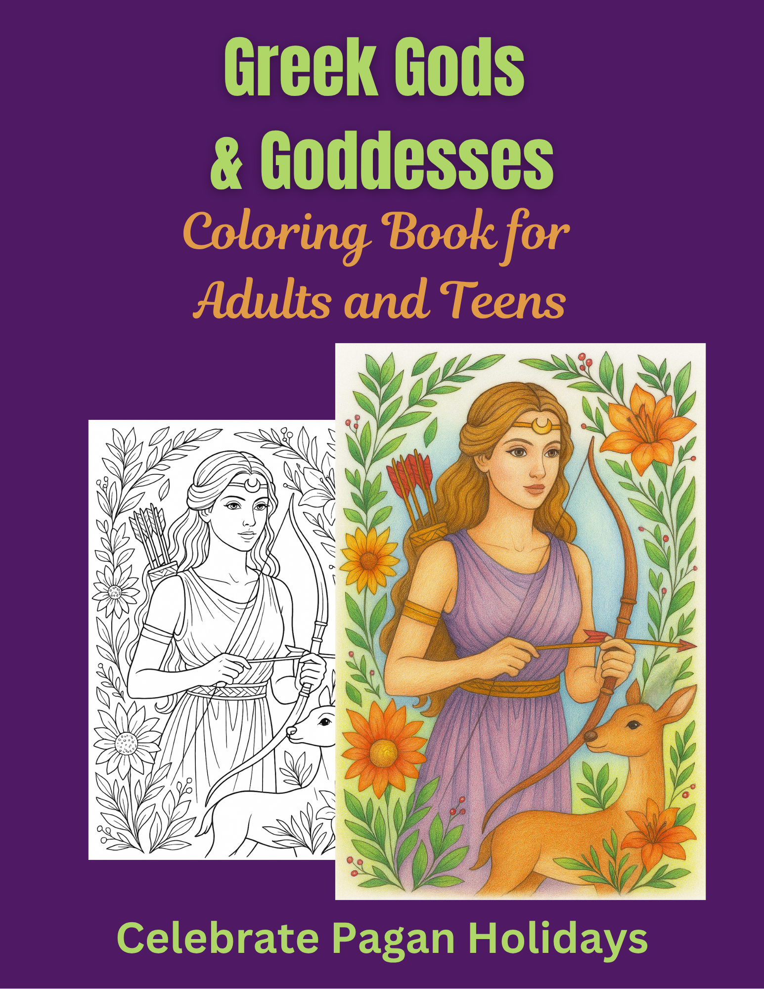 Greek mythology coloring book