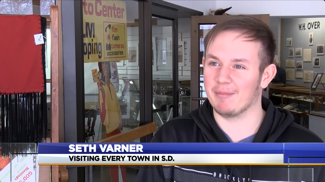 2/28/22; KCAU-TV Sioux City (TV): Two Nebraskans plan to visit every South Dakota town