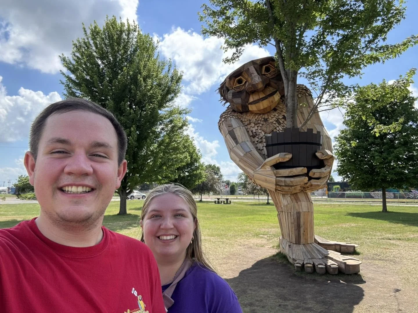 Thomas Dambo Trolls in Clinton, Iowa: Meet Marvin, Warren, Helmut, and the Mystery Troll