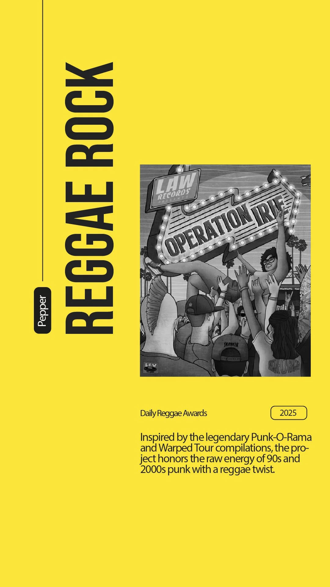 “Operation Irie” by Pepper is the 2025 Daily Reggae “Reggae Rock Album of the Year”