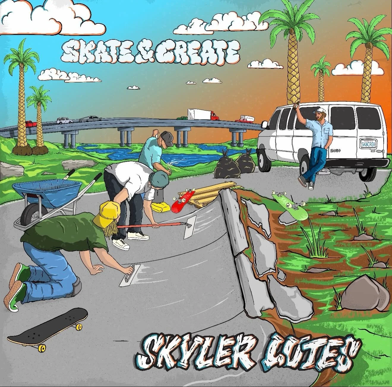Skyler Lutes shares peaceful energy in new track, “Skate & Create”