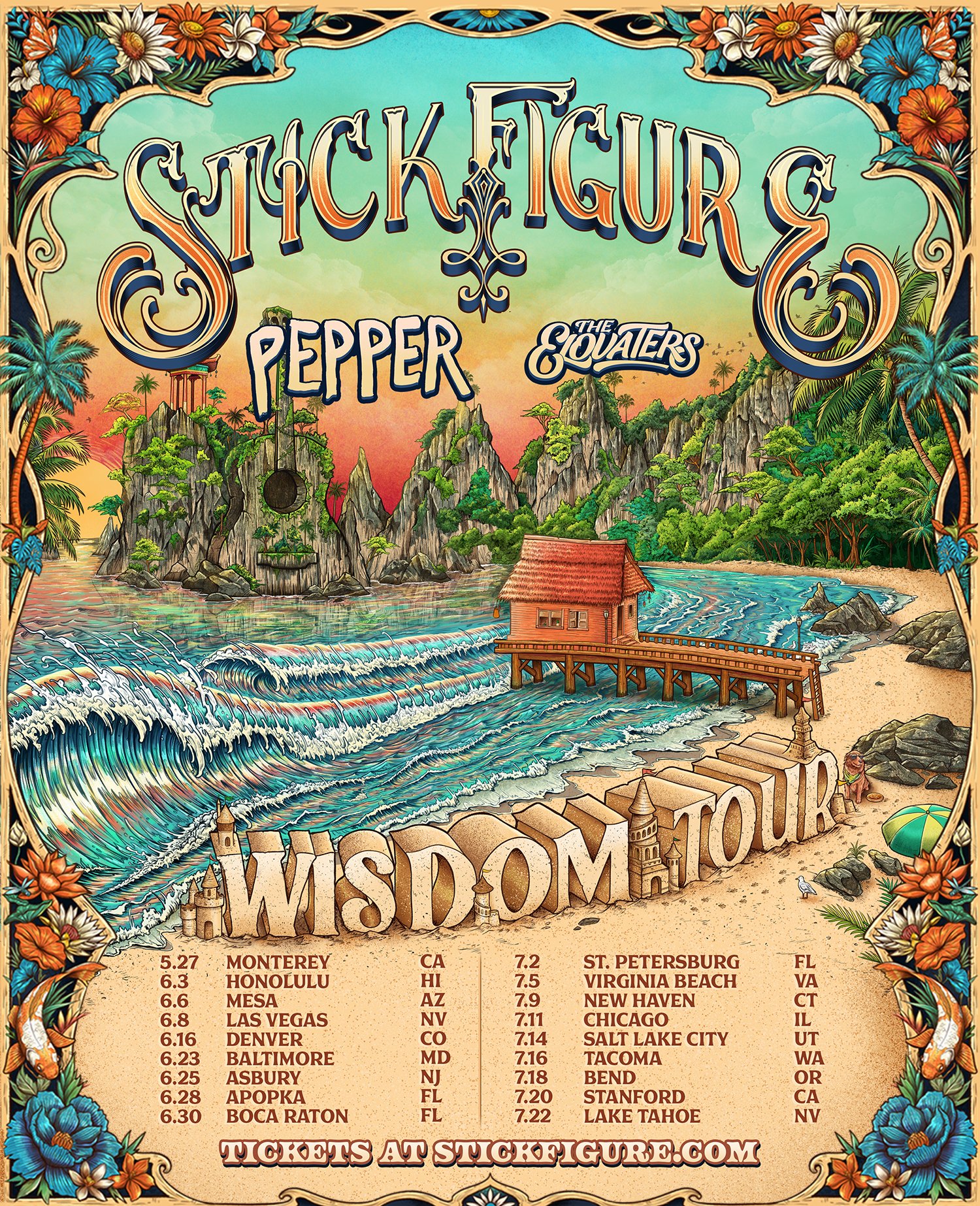 Stick Figure’s “Wisdom Tour” ft. Pepper and The Elovaters is going to