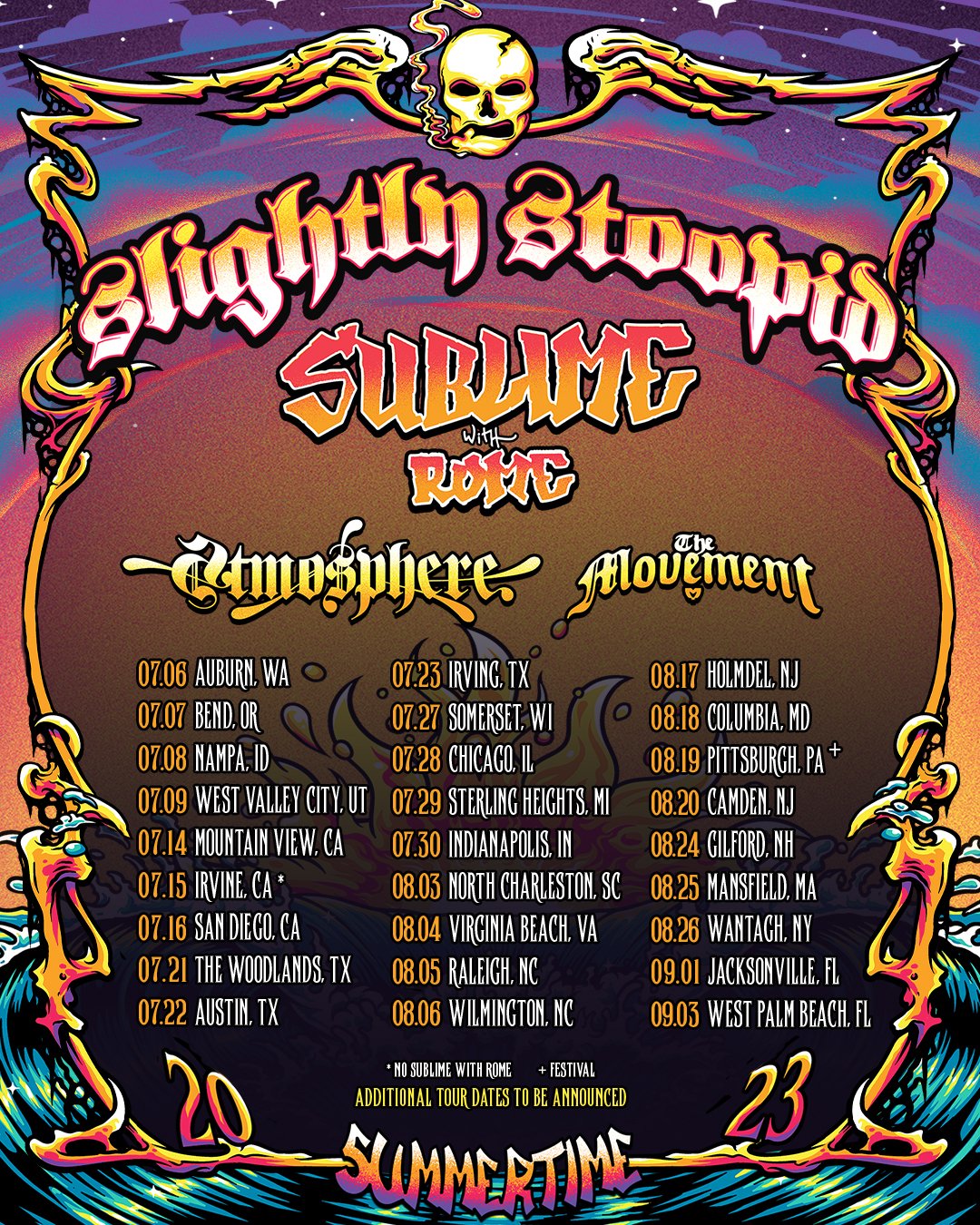 Slightly Stoopid, Sublime With Rome announce Summertime 2023 Tour