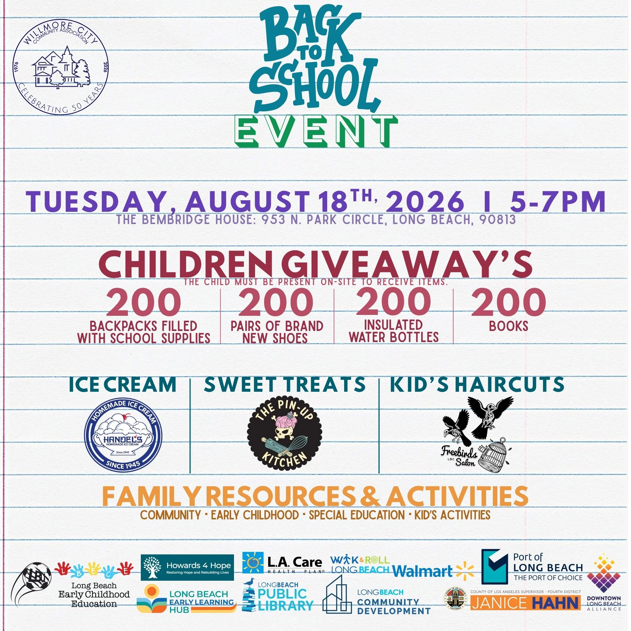 Back to School Event