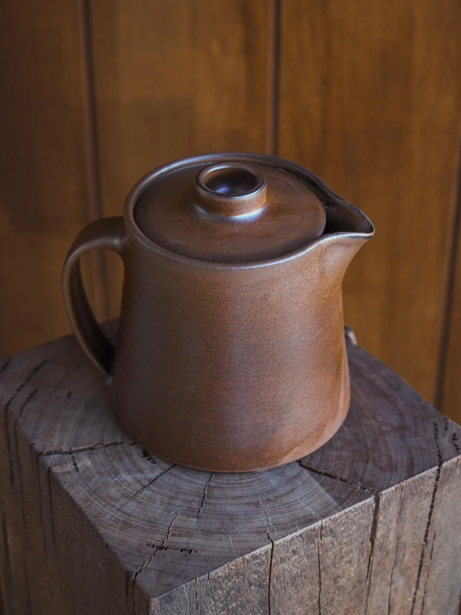 Tall Teapot ~ Pecan