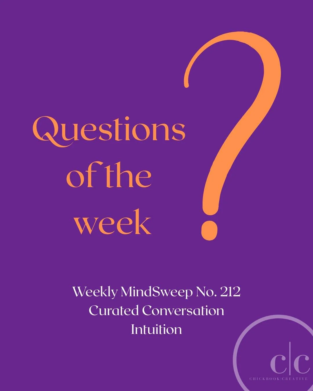 This week inside Curated Conversation, we&rsquo;re exploring Intuition. Not the buzzy kind, but the lived, honest kind.

Two questions we&rsquo;re sitting with together:

🧠 Where in your business or life have you been calling something intuition whe