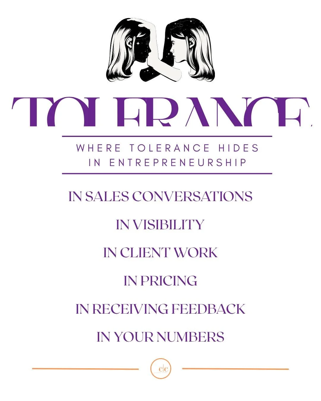 The tricky thing about intolerance in a business context is that it rarely looks like avoidance. It looks like professionalism. It looks like a strategy. It looks like you're making a smart, measured decision, but really, you're just trying to lower 