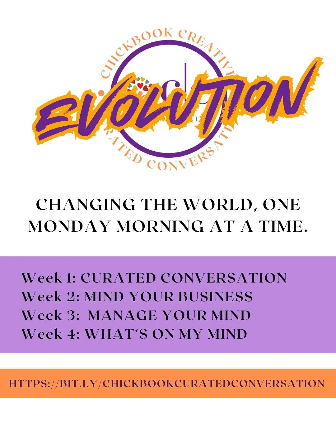 Uncertainty. The Thing Underneath the Thing

May topic revealed. Join us in Curated Conversation. Mondays 8am EST

Learn more and sign up: https://chickbookcreative.com/facebook-group