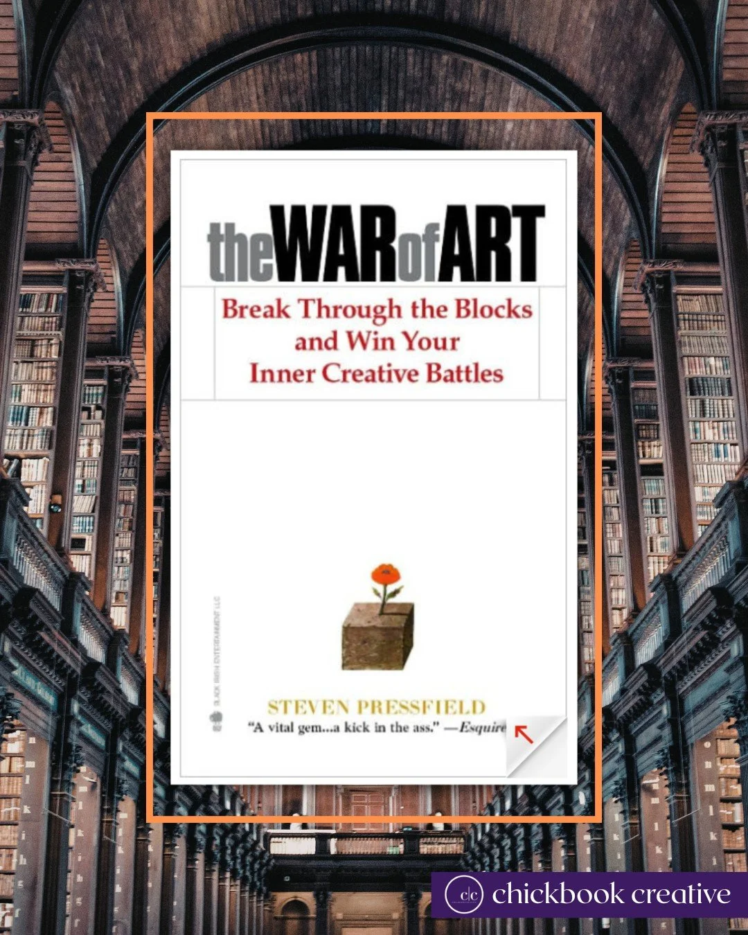 What's Inspiring Me. The War of Art by Steven Pressfield.

If you create anything &mdash; a business, a brand, a body of work &mdash; this book will name something you've been living but couldn't quite articulate.

Pressfield calls it Resistance. And