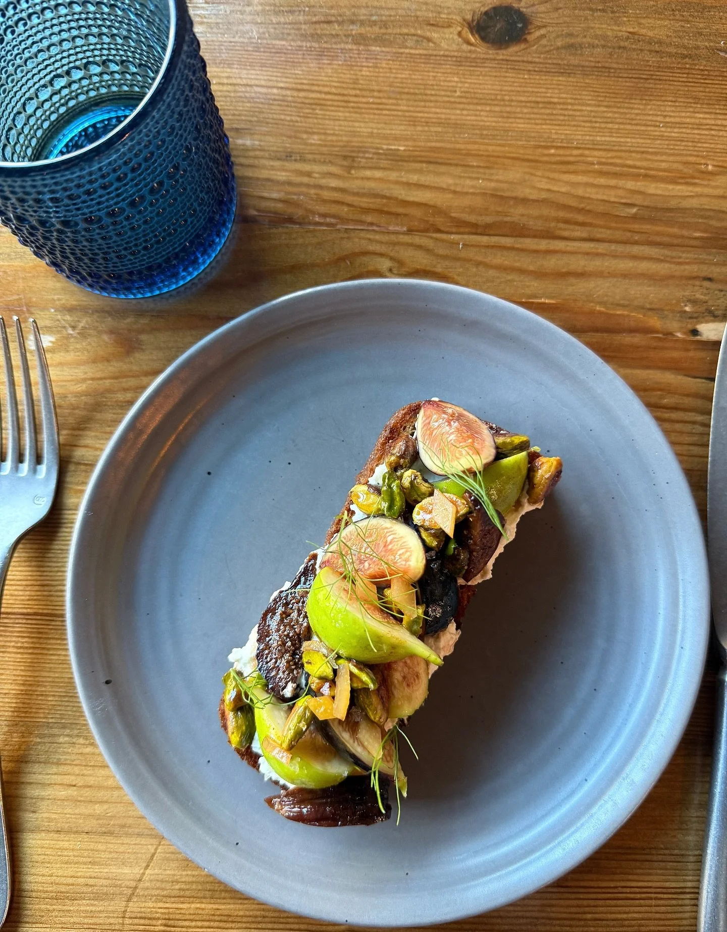 Menu addition tonight: pumpernickel, figs, pistachio, and ricotta - see you at 5pm!