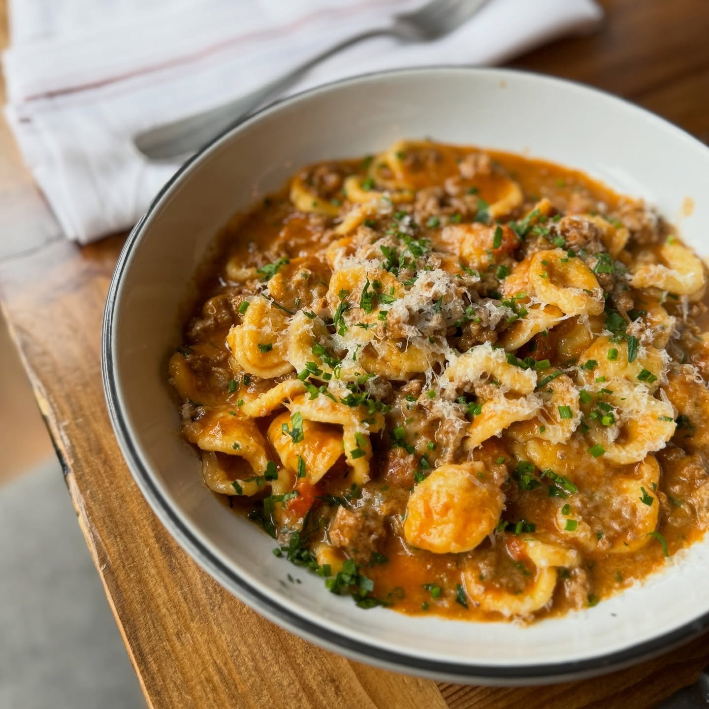 Pasta, the cure to snow day chills. Join us at 5pm tonight!